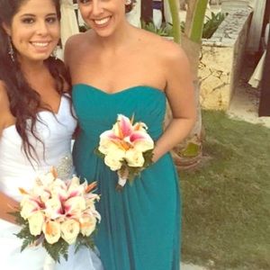 David’s Bridal Strapless - Oasis